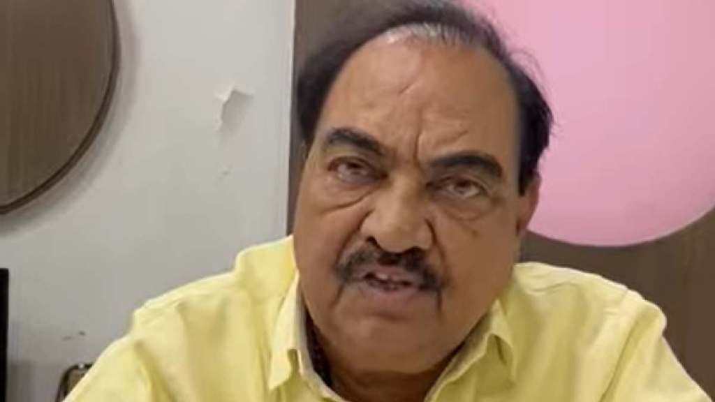एकनाथ खडसे यांनी काही वेळापूर्वी पत्रकार परिषद घेतली. (PC : Eknath Khadse/X)
