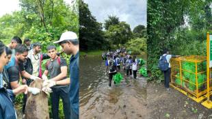Environmental organization removes of garbage from forest in Sanjay Gandhi National Park