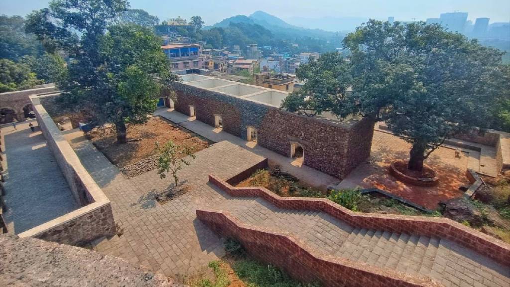 The beautification work of Ghodbunder Fort has stalled in the final stages