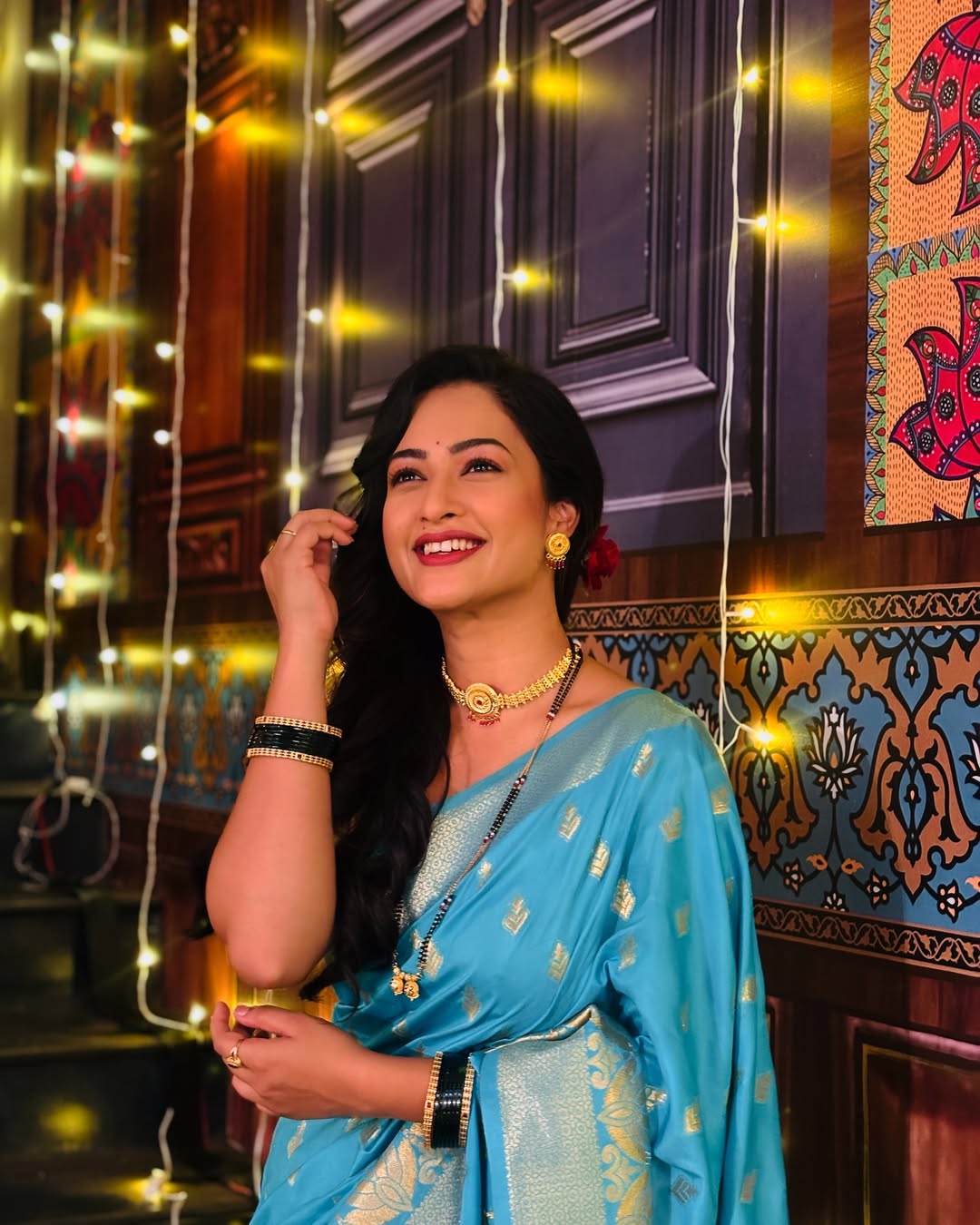 Girija Prabhu Pink Designer Nauvari Saree
