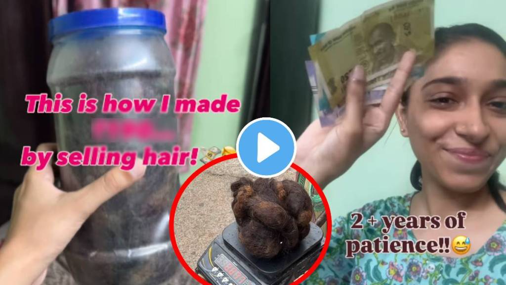 Girl earns money after selling hair video viral