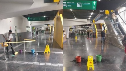 Water Leakage Reported at Andheri West Metro Station After Heavy Rain