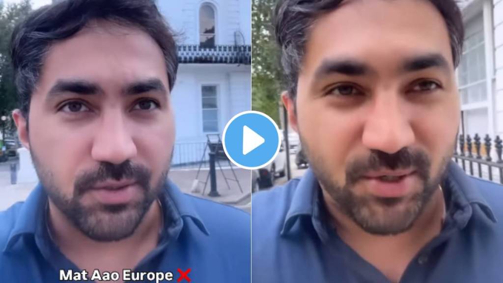 Indian tourist Europe viral video