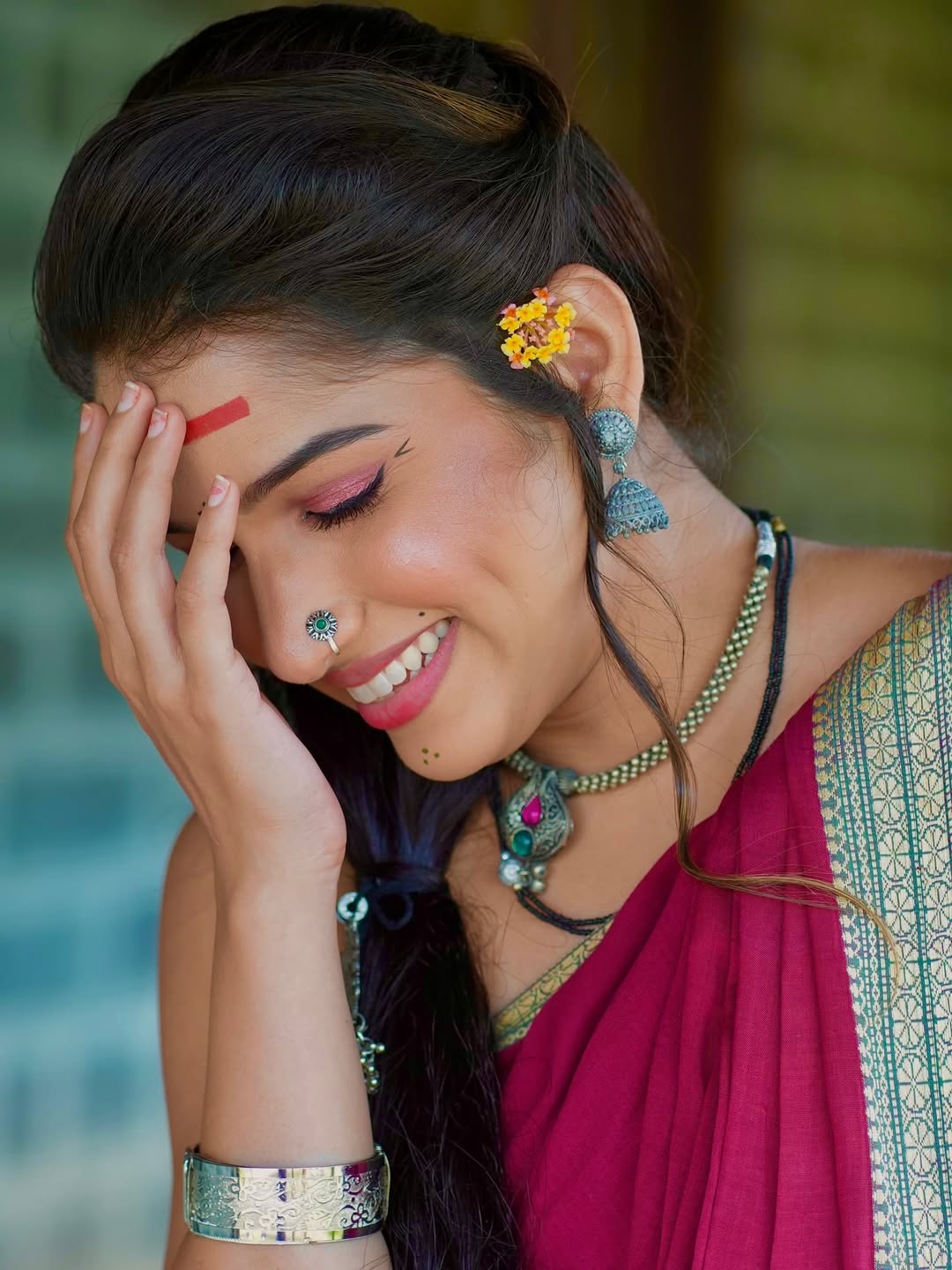 Jahnavi killekar aai tuljabhavani serial look