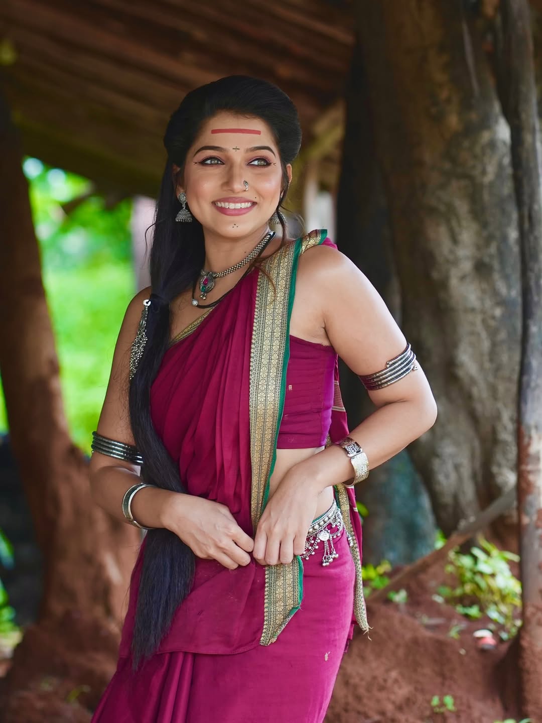 Jahnavi killekar aai tuljabhavani serial look
