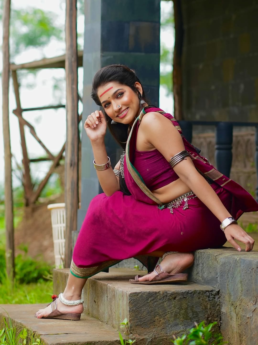 Jahnavi killekar aai tuljabhavani serial look