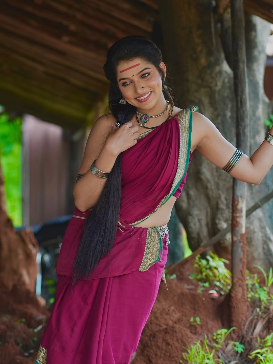 Jahnavi killekar aai tuljabhavani serial look