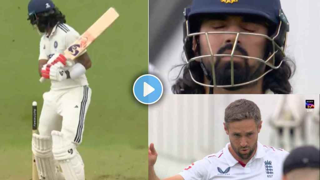 KL Rahul Clean Bowled on Chris Woakes Perfect Ball in Oval Test Video Viral IND vs ENG