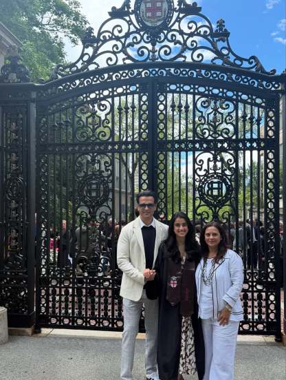 Kiara graduated over the weekend from Brown University