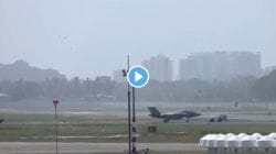 British F-35 Video : केरळमध्ये अडकून पडलेलं ब्रिटिश F-35 जेट अखेर २२ दिवसांनी विमानतळावरून हलवलं; समोर आला VIDEO