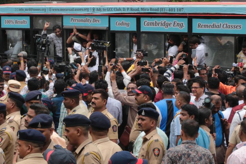 MNS Mira Road Protest Pratap Sarnaik