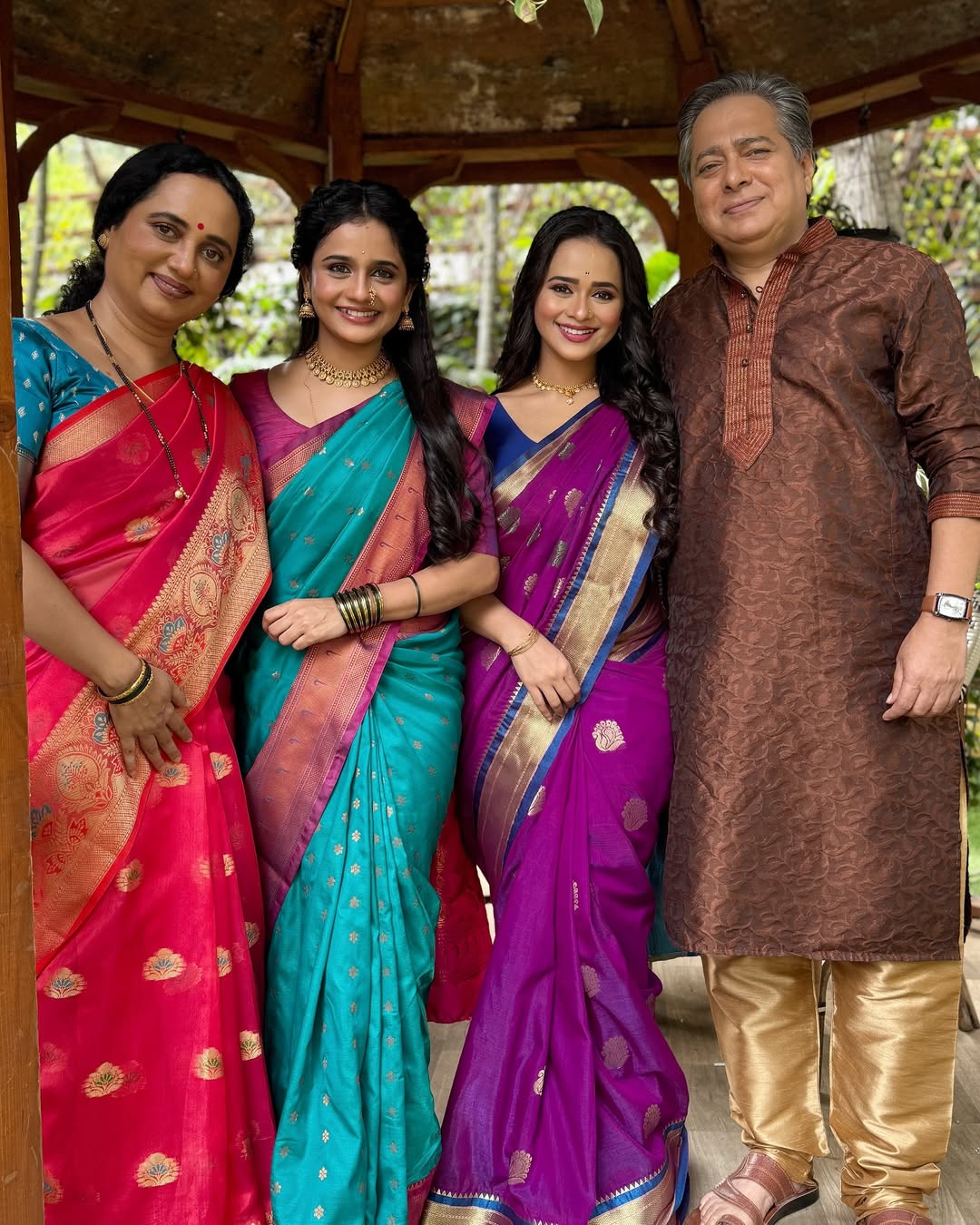 Madhura Joshi Purple Paithani Saree Look