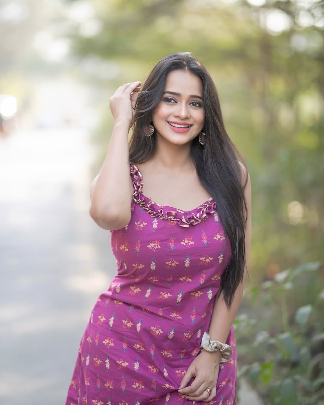Madhura Joshi Purple Paithani Saree Look