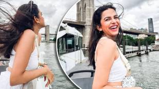 Marathi actress mitali mayekar new york city photoshoot goes viral on social Media Siddharth chandekar