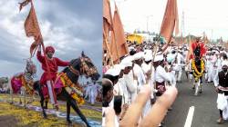 खुडूसला माउलींचे गोल तर तुकोबारायांचे माळीनगरमध्ये उभे रिंगण; वारकऱ्यांना आता सावळ्या विठुरायाच्या दर्शनाची आस