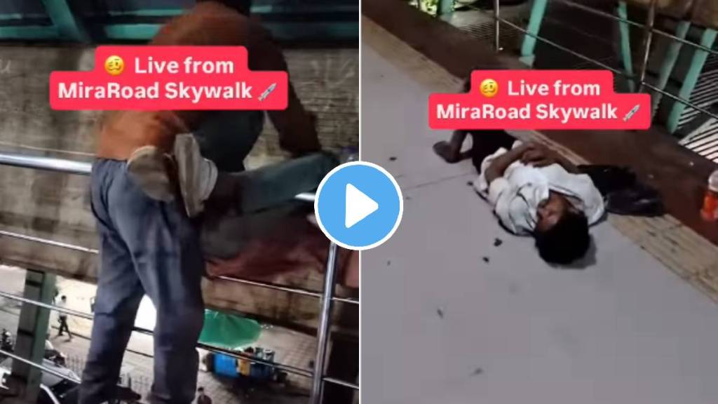 Mira Road skywalk shocking video viral