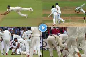 Mohammed Siraj Stunning One Hand Catch on Ravindra Jadeja Bowling video Goes Viral
