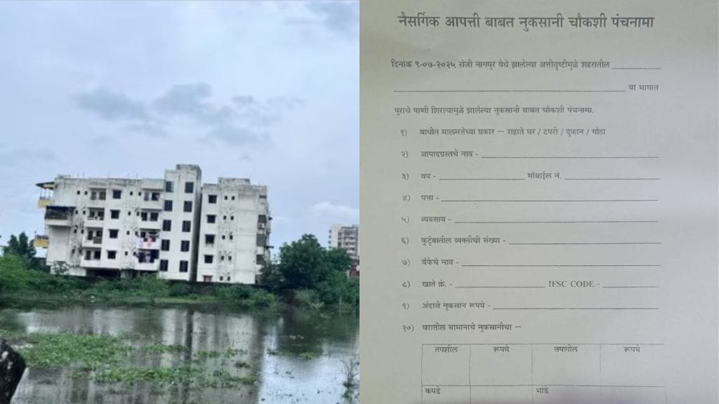 Nagpur rain damage 2025 BJP leader exposes scam in flood relief collection from victims in Nagpur