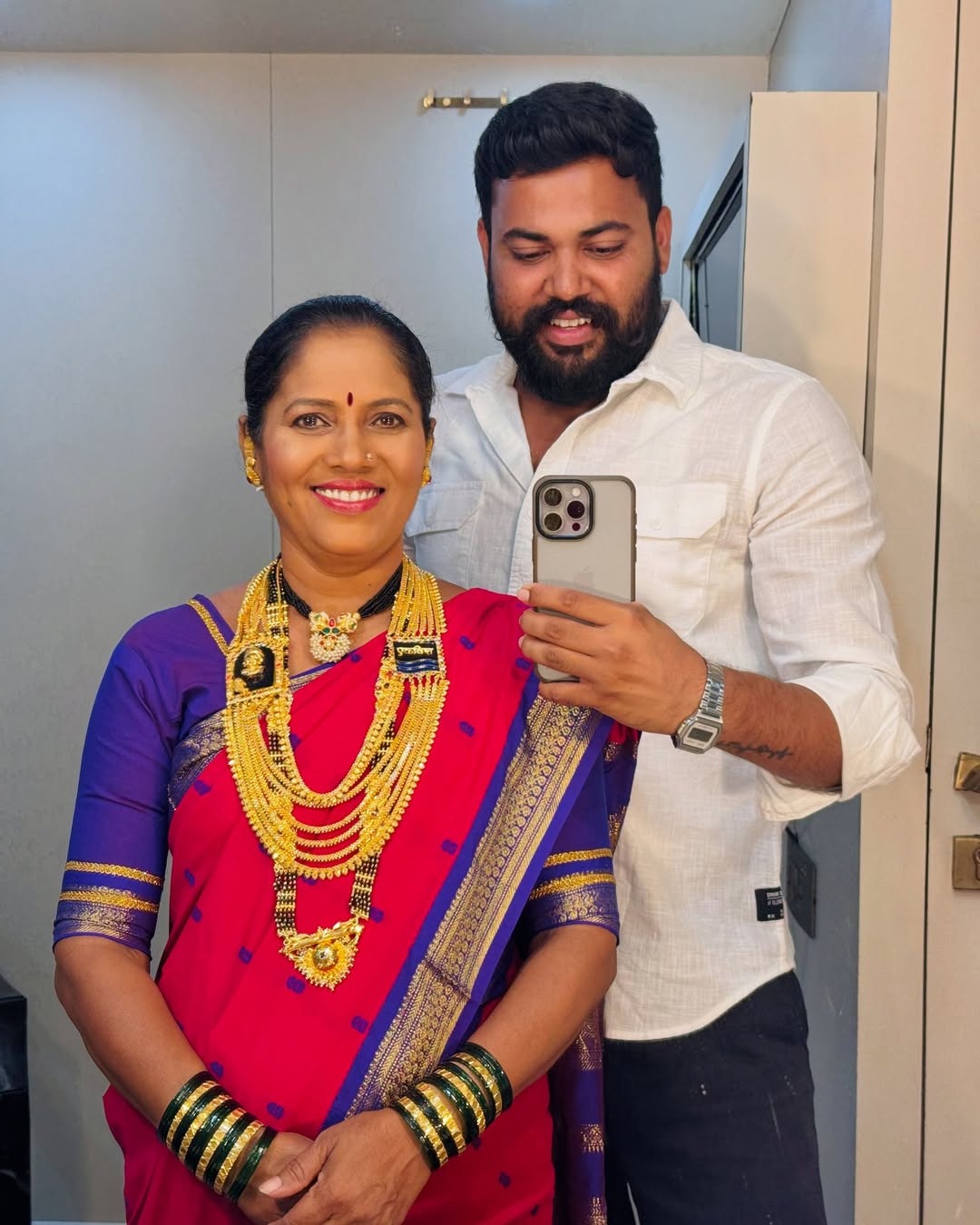 Nalinee Mumbaikar Son Vikrant Mumbaikar Engagement