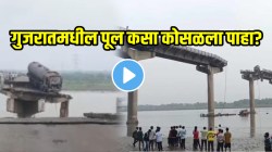 गुजरातमध्ये पूल मधोमधच कोसळला अन् भरधाव वाहने धडाधड नदीत कोसळली; भयानक VIDEO होतोय व्हायरल