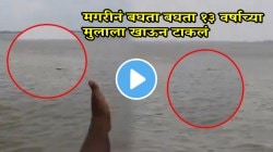 बापरे! मगरीनं बघता बघता १३ वर्षाच्या मुलाला खाऊन टाकलं; गावकरी बघत राहिले अन्…, रडणाऱ्या मुलाचा थरकाप उडवणारा VIDEO व्हायरल