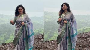 Photos : साडी, पाऊससरी, सौंदर्य; अश्विनी महांगडेचं पावसात मनमोहक फोटोशूट