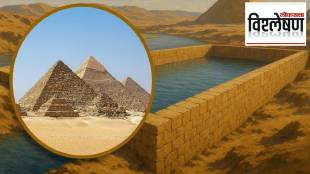 Did the Egyptians use a lift to build a pyramid?