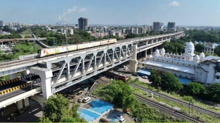 Asia first four level double decker flyover built from LIC to automotive Chowk Nagpur