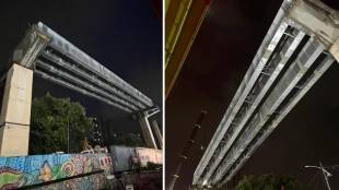 Mumbai Metro 4, Metro 4 and 4A connection, Mumbai Metro expansion, Koparwadi Junction steel span, Metro 4 progress update, MMFRDA metro projects, Cadbury Junction to Gaimukh metro,