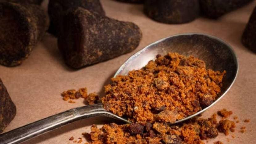 Water with a jaggery on an empty stomach