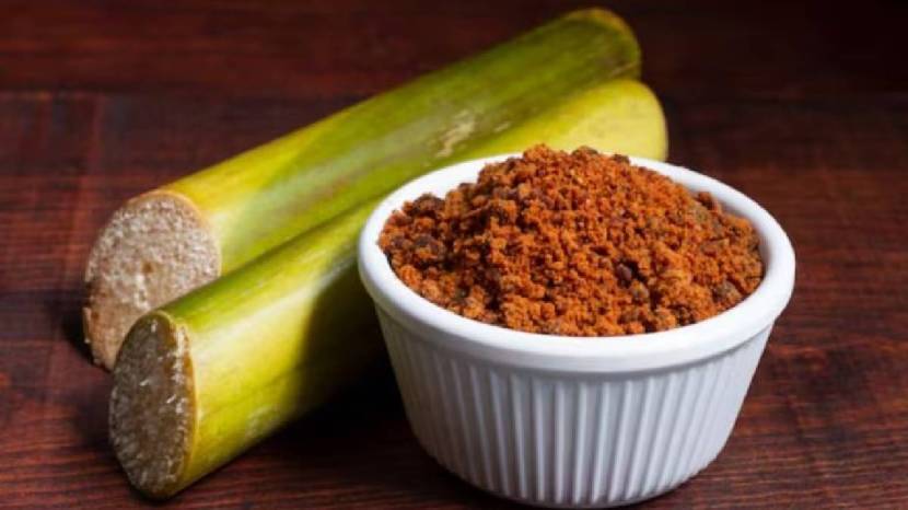 Water with a jaggery on an empty stomach