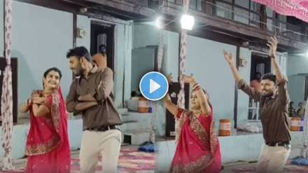 husband and wife dance together