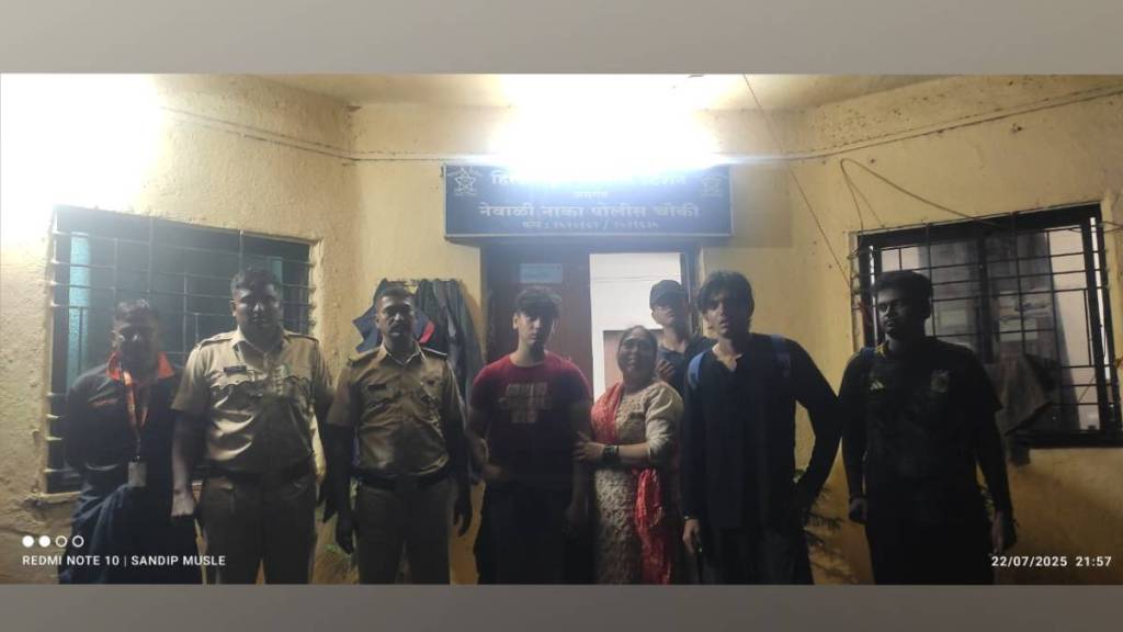 four people gone to enjoy nature on tahuli hills got lost in forest after five hour search police found them