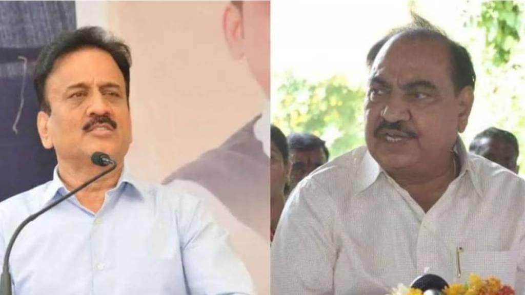Girish Mahajan controversy, Eknath Khadse allegations, BJP Jalgaon conflict, political scandals Maharashtra, viral political photos,
