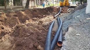 malegaon technical glitch found in electrification work of sewage treatment plant