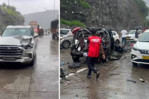 Khopoli accident, Alibaug Mumbai Pune Expressway crash, Khandala Ghat trailer accident,
