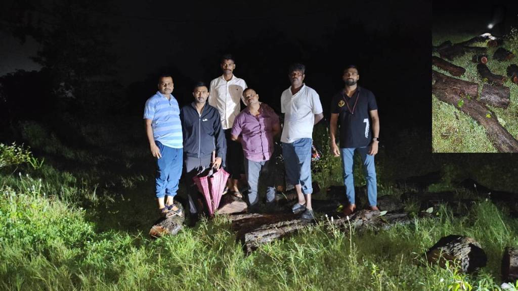 forest department foiled khair smuggling in Palghar