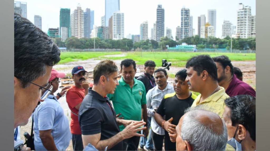 bmc taken help of iit experts to solve dust problem  grassing at Shivaji park