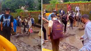 Ulhasnagar road excavation, Ulhasnagar potholes danger, Ulhasnagar student travel risk, Ulhasnagar road safety measures, Ulhasnagar accident prevention,
