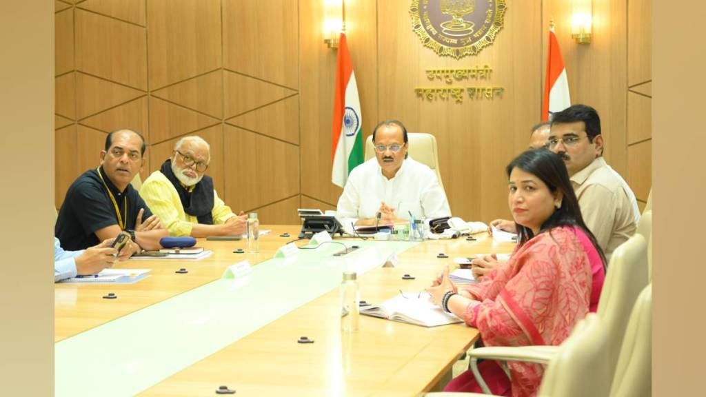 meeting in Mumbai ajit Pawar ordered yeola municipal plan like latur for displaced landowners rehabilitation