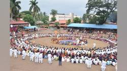 सांगलीत टाळ-मृदंगाच्या गजरात शाळकरी मुलांचा रिंगण सोहळा