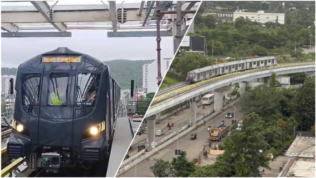 pune metro line 3 is 87 percent complete first trial run held from Maan to PMR 4