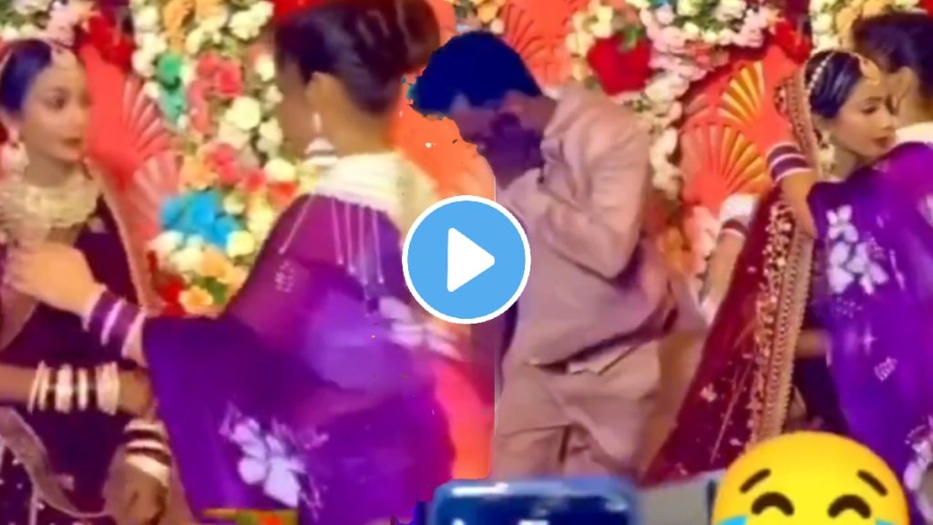 Grooms ex girlfriend crashes wedding beats him in front of his wife shocking video goes viral