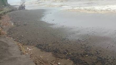 Oil slicks have been spotted on the beaches of Vasai