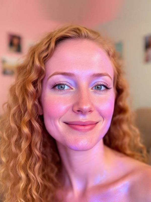 Pink glow without makeup, glowing pink skin, glowing pink skin at home