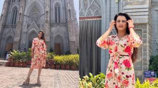 Prajakta Gaikwad visited asias tallest church in mysore see photos