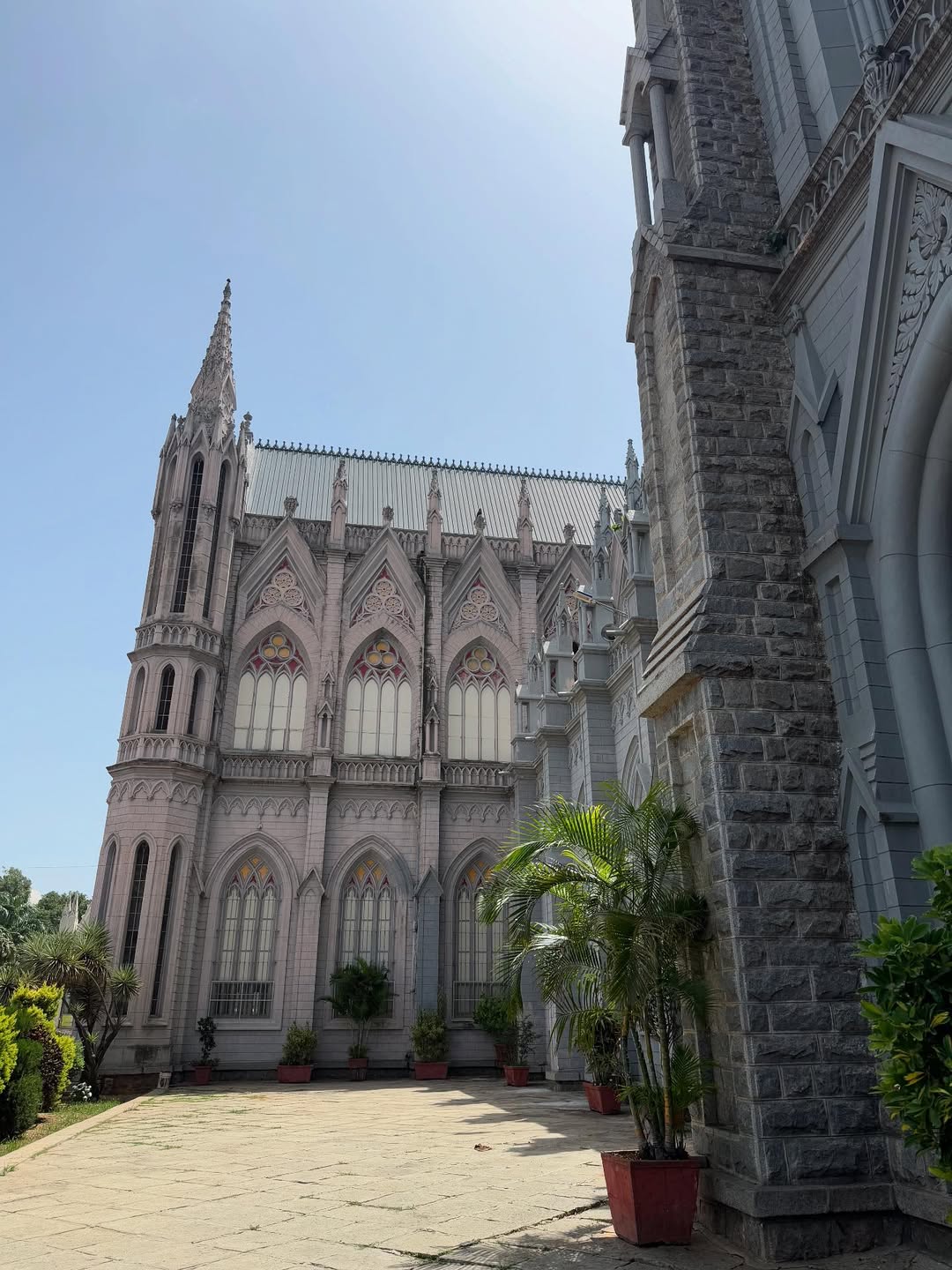 Prajakta Gaikwad visited asias tallest church in mysore see photos