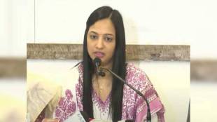 Priya Fuke protested in front of the Vidhan Bhavan today in Nagpur