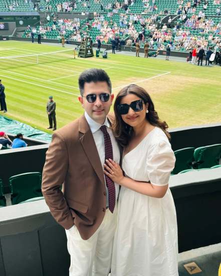 Raghav Chadha Parineeti Chopra left The Great Indian Kapil Show shoot