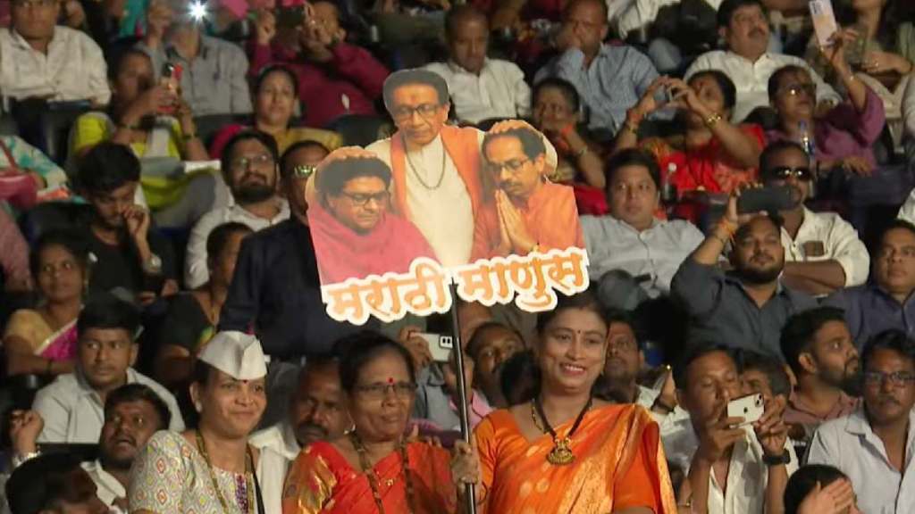 marathi victory rally shiv sena supporter mohan Yadav rides With decorated motorcycle to rally Mumbai